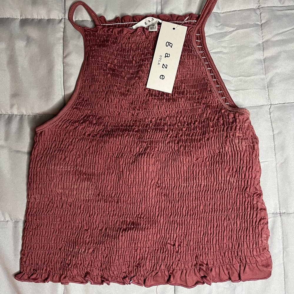 Pink/purple Cropped Tank